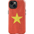 Vietnam Flag Distressed iPhone 14 Plus Impact Case